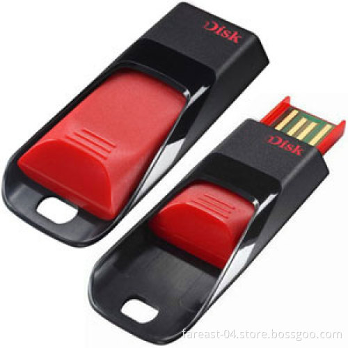 Original Plastic Mini USB Flash Drive Sliding Disk USB Memory (UA23)